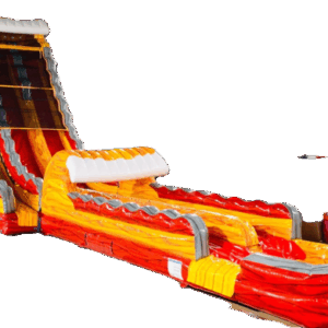 27ft Dual Lane Red Wave Water Slide with Slip n Slide