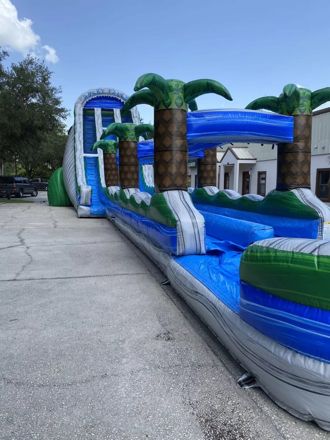 28' Rocky Falls Dual Lane Water Slide
