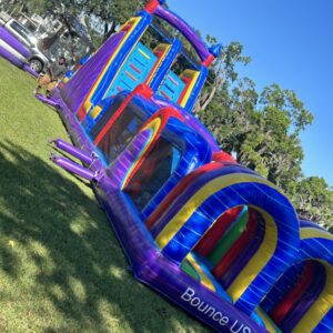 Purple Adrenaline Obstacle course 65 foot