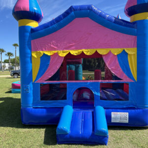 Pink rush bounce house