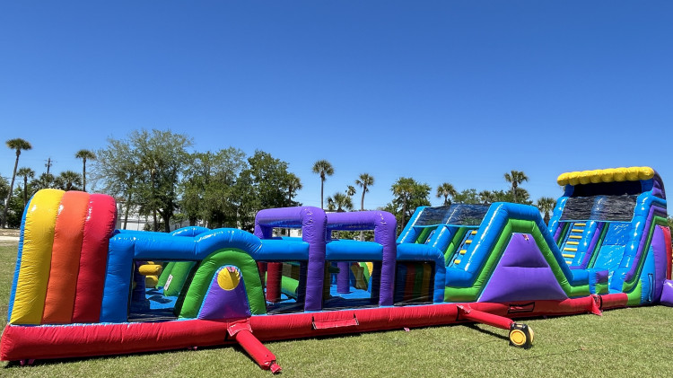 65 feet Purple Rush Obstacle Course