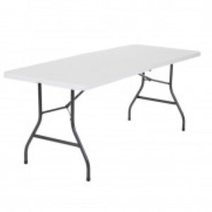 8 foot Lifetime folding Table white